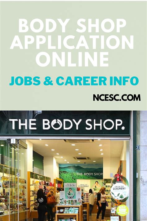 the body shop jobs apply online